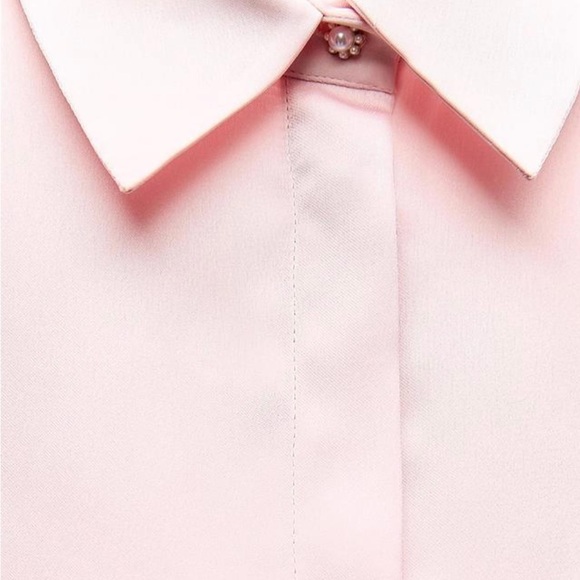 Zara Pink Blouse with Black Shorts Set - Picture 10 of 11